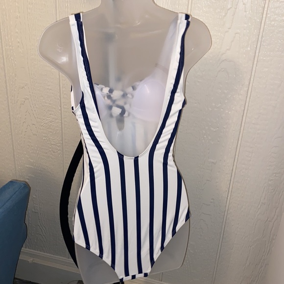One piece striped blue and white NWT - Picture 4 of 4